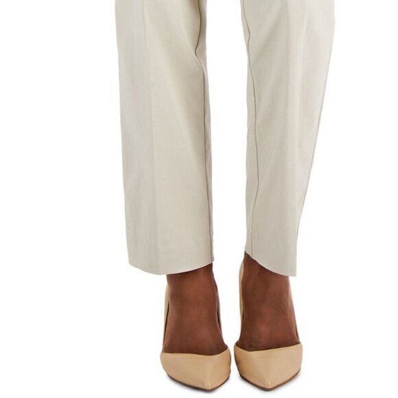 JM Collection Studded XL Petite Beige High-Waisted Straight-Leg Dress Pants NWT - Picture 6 of 11